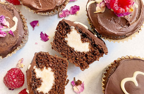 Chocolate Cream Filled Cupcakes