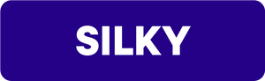 Blue button symbol with the word SILKY in white