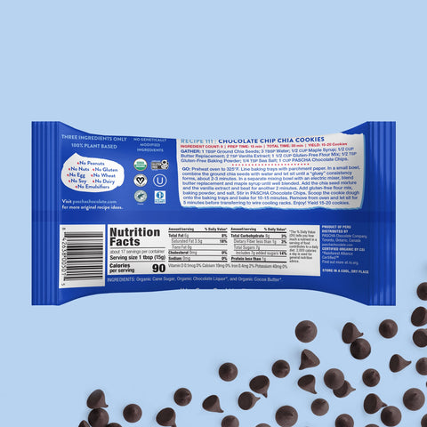 55% Cacao Organic Vegan Semi-Sweet Dark Chocolate Chips (8.8 oz) (SINGLE BAG)