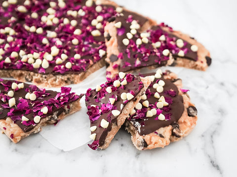 No Bake Vegan Cookie Dough Bark 