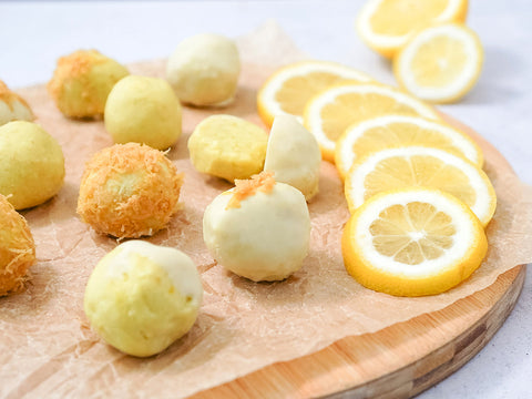 3-Ingredient Vegan White Chocolate Lemon Truffles