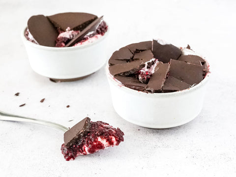 Make Ahead Breakfast Cups with Chocolate & Chia Jam