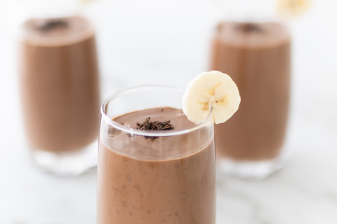 Vegan Banana Chocolate Protein Smoothie