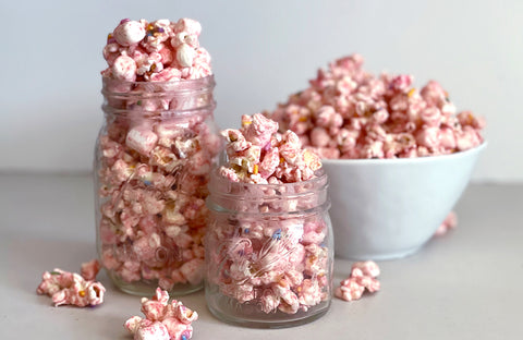 Vibrant Barbie Popcorn with Pascha Chocolate