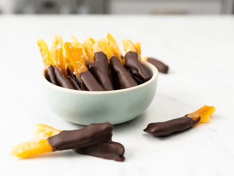 Chocolate Dipped Candied Orange Peel