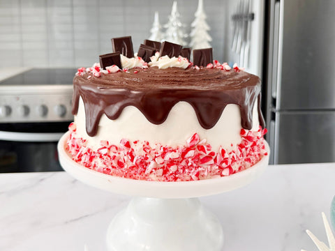 Candy Cane Cake Decoration Hack