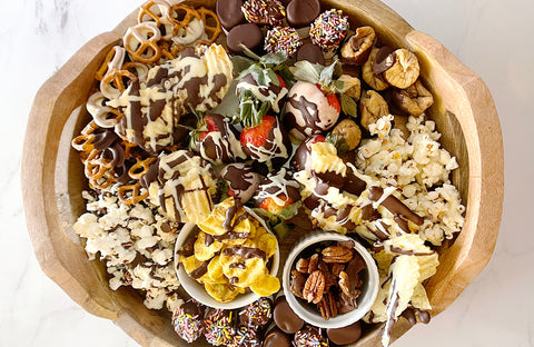 Sweet & Savory Vegan Pascha White & Dark Chocolate Charcuterie