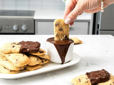 Vegan Chocolate Chip Cookie Fries with Chocolate Dip