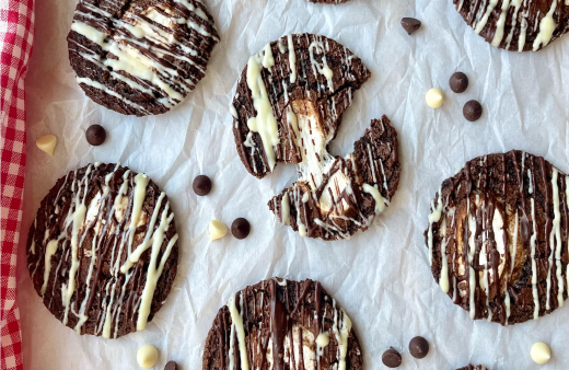 Vegan, Gluten-Free Spiced Hot Chocolate Marshmallow Cookies