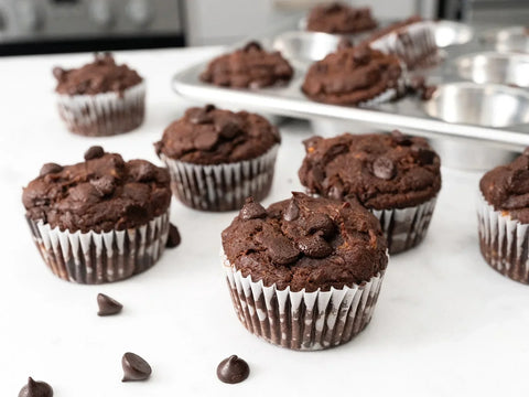 Gluten-Free Double Chocolate Chip Muffins