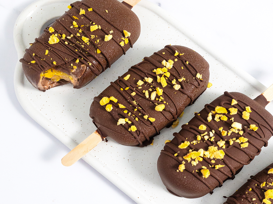 Mango Jam Protein Fudgsicles - Pascha Chocolate Co