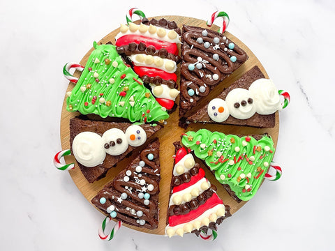 Holiday Brownie Wreath