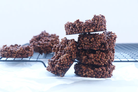 Chocolate Puffed Quinoa Cookies