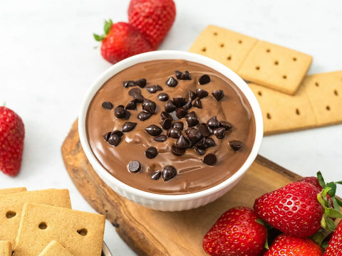 Easy Vegan Mocha Brownie Dip