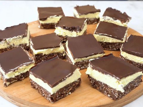 Vegan No Bake Nanaimo Bars