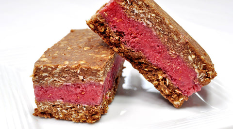 Chocolate Raspberry Frozen Sandwiches