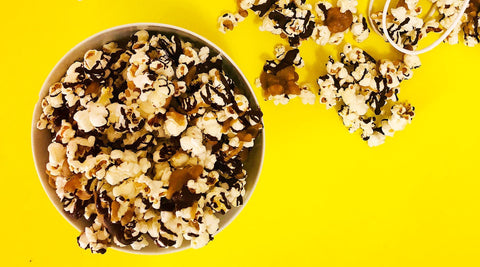 Vegan Chocolate Caramel Popcorn