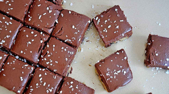 Vegan Cookie Dough Chocolate Fudge Bars