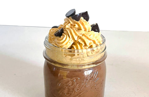 Vegan Keto Chocolate Pudding with Pumpkin Whip