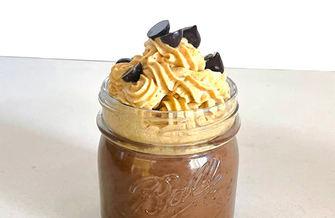 Vegan Keto Chocolate Pudding with Pumpkin Whip