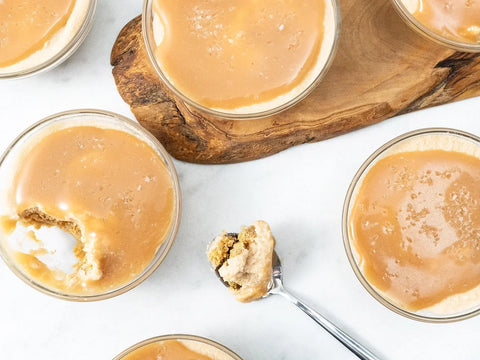 No Bake Salted Caramel Cheesecake Cups