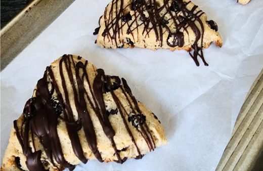 Gluten Free Cranberry Chocolate Chip Scones