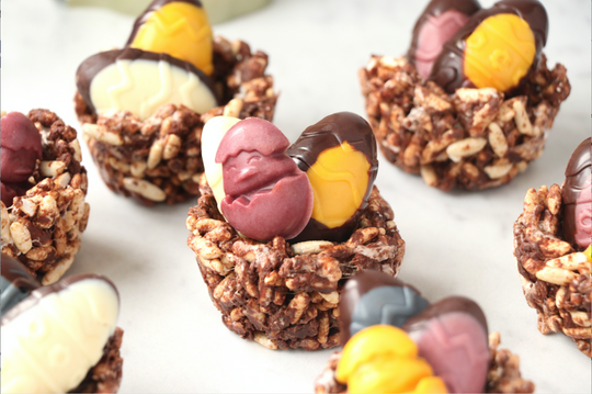 Chocolate Easter Egg Nests