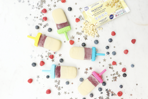 White Chocolate Dipped Popsicles