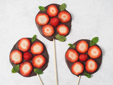 Chocolate Strawberry Flowers