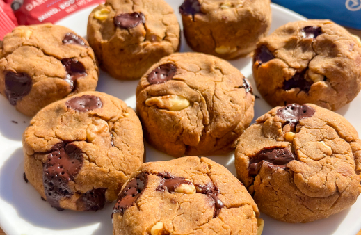 Pumpkin & Walnut Chocolate Chip Cookies