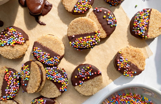 Vegan & Paleo Mini Chocolate Sandwich Cookies