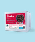 70% Classic Dark Chocolate Chip Bulk Box on blue background