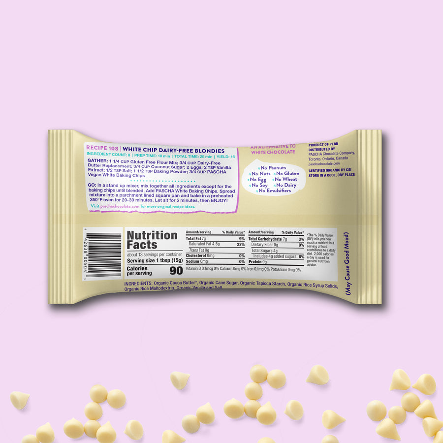 Organic Vegan White Baking Chips (7.1 oz)