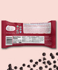 The back of the 100% Chips bag with Nutrition Facts, Ingredients & Chocolate Chip Chia Ginger Cookies