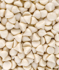 Pile of vegan white baking chips
