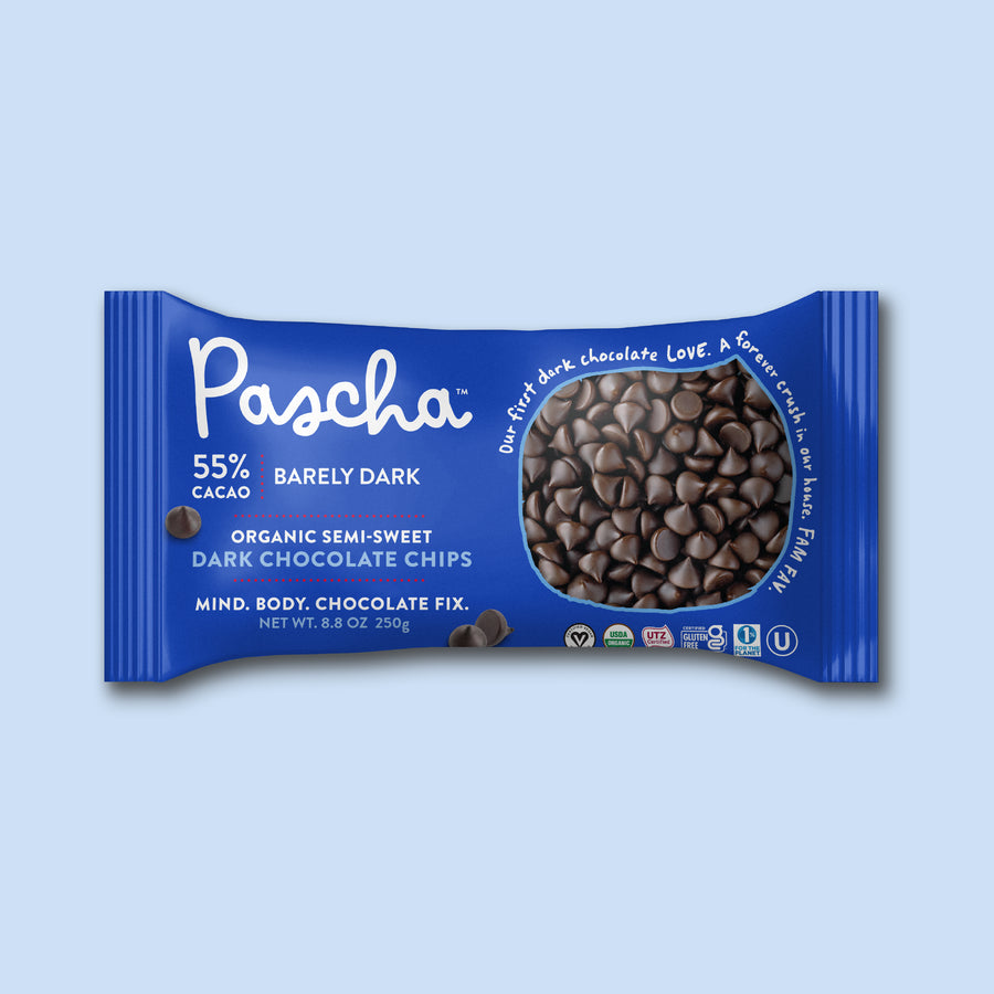 55% Cacao Organic Vegan Semi-Sweet Dark Chocolate Chips (8.8 oz)