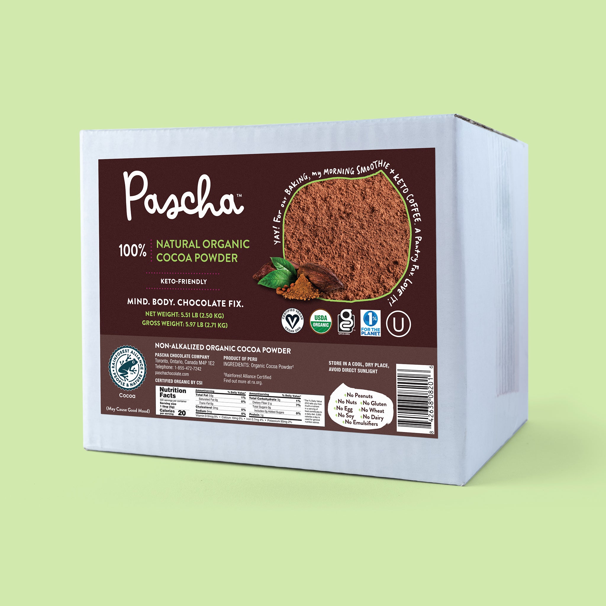 Buy Bulk - Cocoa Powder Black Dutched 10/12 Fat - Organic - 12.5 kg (27.5  lbs)